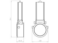 Montážní kryt s tunelem HaloX 180 délka tunelu 325mm do betonu KAISER 1282-40