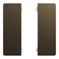 Klapka 2-násobná pro KNX tl. panel Dyn.Labeling, Mocca Metallic MTN6192-6052