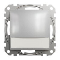 Sedna D/E Tlačítko 12V orientační kontrolka Aluminium SCHNEIDER SDD113143L