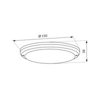 LED svítidlo ORO INGLO LED R 15W NW LED-POL ORO33271