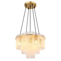 Závěsné svítidlo GORLEY zlatá matná 5xE27, max. 60W 230V GLOBO 15698H1M