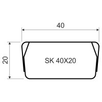 Kanál stínící SK 40X20 S (Mars) KOPOS SK 40X20_S