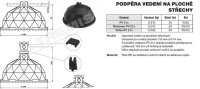 Nástavec PV 21c (plast) nástavec podpěry vedení na ploché střechy Tremis VS100