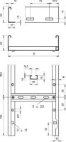 OBO LG 620 VS6 A4 Kabelový žebřík děrovaný s příčkou VS 60x200x6000 Nerez