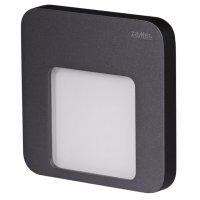 Zamel TYP 01-111-32 Světlo LED MOZA, na omítku, 14Vss, IP44, GRAFIT, TEPLÁ BÍLÁ