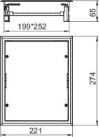 OBO 7406750 Vložka protahovací krabice ZES6-2 U10T 9011