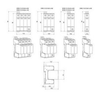 Svodič přepětí  ETITEC C T2 440/20 2+0 síť IT ETI 002440409