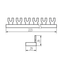 Propojovací lišta KBBU-3x4 24211 Kanlux nahradní kód 02156