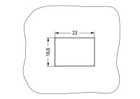 Rámeček snap-in 2pól. 1,0-3,0 mm černá WAGO 770-337