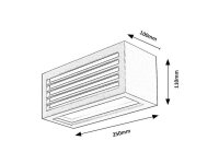 LUBLIN LED 10W IP54 černá RABALUX 77100