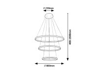 GRETE LED 100W IP20 černá 3000K 4450lm RABALUX 72260
