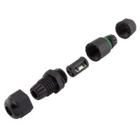 Kabelová spojka IP68 typ I 3x1,5mm2;  250V 10A šroubová MINI FK TECHNICS 4738656