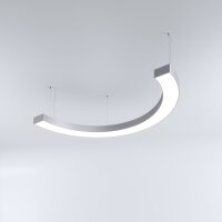LED Svítidlo MI-SNAKE-06, 65W, 3000K, bez trafa, 24VDC, IP20, černá, 3000K