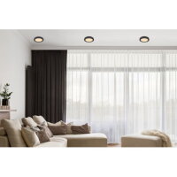 Stropní svítidlo LASSE černá LED 18W 230V 1420lm 3000-4000-6500K GLOBO 12379-18B