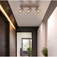 Stropní svítidlo SATELLA kávová 3x40W E14 IP20 GLOBO 54314-3