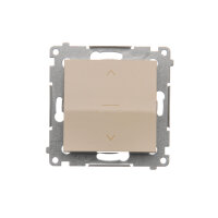 Spínač žaluziový jednoduchý tříjpolohový (1-0-2) 10A 250V, krémová DZW1K.01/41