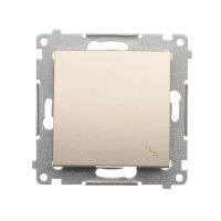 Přepínač střídavý, řazení 6, 16AX 250V~, zlatá matná, metalizované DW6A.01/44