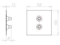 Manžeta dvojitá pro trubky průměr 15-22 mm KAISER 9059-55