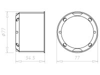 Krabice přístrojová protipožární HWD B15 hl.40 mm, do dutých stěn KAISER 9464-15