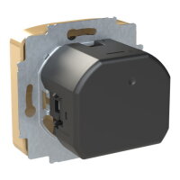 Zásuvka ABB TANGO s kolíkem, s clonkami, USB-A/C béžová 5569A-A32357 D