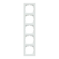 Rámeček Merten M-Pure, pětinásobný, active white, lesklý plast MEG4050-3625