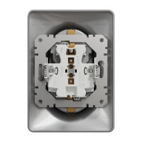 Sedna D/E Zásuvka dvojnásobná 230V 16A Schuko, Aluminium SCHNEIDER SDD313221