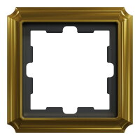 Rámeček Merten D-Antique kovový, jednonásobný, 24k Gold, kov MEG4010-4741