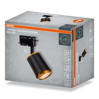 1-Phase Tracking Spot Collar GU10 BLACK AND GOLD OSRAM 4099854599736