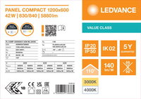 LED panel COMPACT 1200 X 600 42W ML 83040 LEDVANCE 4099854736865