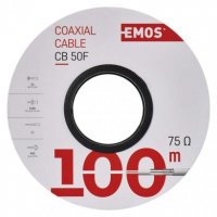 Koaxiální kabel CB50F, 100m EMOS S5131