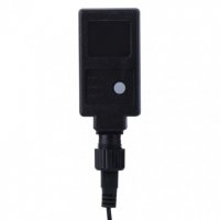 LED vánoční řetěz zelený nano, 4m, IP44, jantarová, časovač