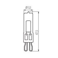 Světelný zdroj LED G9 GLASS LED2W-WW 26630 Kanlux