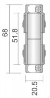 Deko-Light kolej systém 3-fázový spojka
