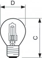 Philips Žárovka Halogen Classic 28W E27 230V P45 1CT/15 SRP