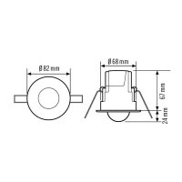 MD-CE360i/8, 8m 2300W 10A IP40 opál