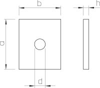 OBO K 60 FT Opěrná deska, 50x60, Ocel, žárově zinkováno