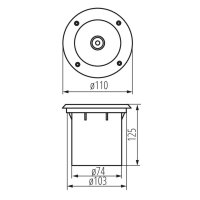 Kanlux 18194 MORO N IG-20 Nájezdové svítidlo (starý kód 04870)