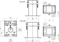 Měřící trafo 1416 CLB 2.64 150/5A 7,5VA 0,5 FS5 120% násuvné, 20x10, d20