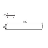 FTD1200 28W-840-OPL Prachotěsné svítidlo LED KANLUX 28854