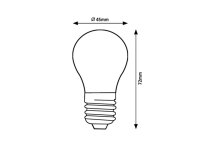 Světelný zdroj Filament LED, E27 G45, 4W, 470lm, 2700K RABALUX 79050