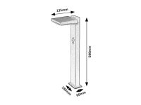 LASSET LED 4,4W IP54 černá RABALUX 77079