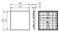 LED panel PHILIPS RC132V G6 29_36_43S/830_40 PSU W60L60 NO