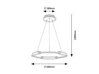Sindri černá LED 45W IP20 3200lm