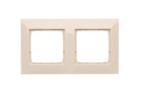Rámeček 2-násobný Simon 54 Premium, IP20/IP44, krémová KONTAKT SIMON DR2/41