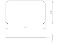 Víko krabice 240x142 mm, pod omítku KAISER 1092-93