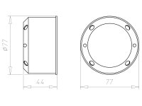 Krabice protipožární pro slabé stěny 0,2-40mm, do dutých stěn KAISER 9463-14