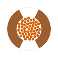 Jednožilový vodič X07V-K 2CHELIX 1X2,5 BNWH hnědá/bílá LAPP 4522292S