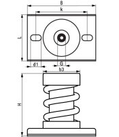 VibraTek MS-1X Pružin. podpěra 3000/M12 WALRAVEN 2800403000
