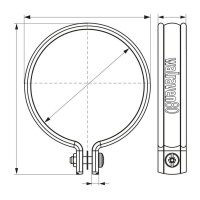 PVC Objímka (šedá) 100mm WALRAVEN 1300100