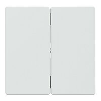Dvojitá klapka, Merten System D, lotus white, termoplast lesklý MEG3400-6035